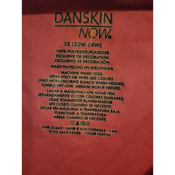 Pink Danskin Top 3X 22-24 - Picture 3 of 7